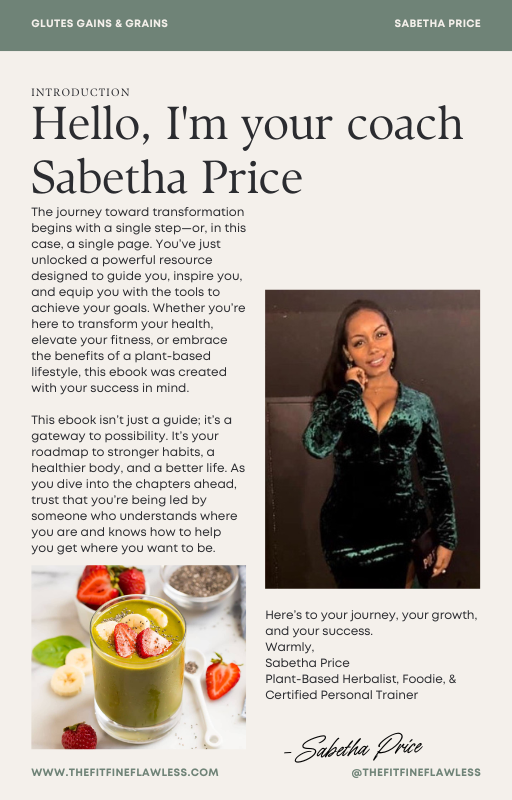 Glutes Gains & Grains| The Ultimate Guide to Building Your Booty In and Out of the Gym with Fitness & Flavor