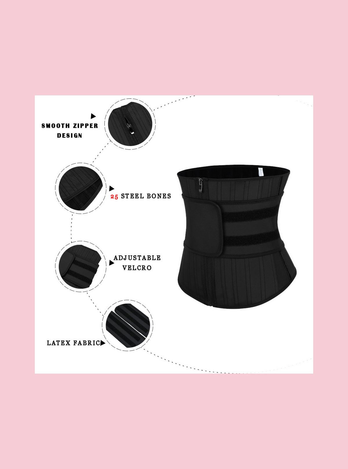 Waist Trainer Band | Steel Snatched Waist Trainer | TheFitFineFlawless